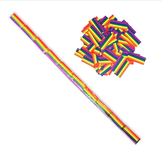 Ultimate Confetti - Rainbow Tissue Confetti - Speed Load Cannon Sleeve (1/4lb)