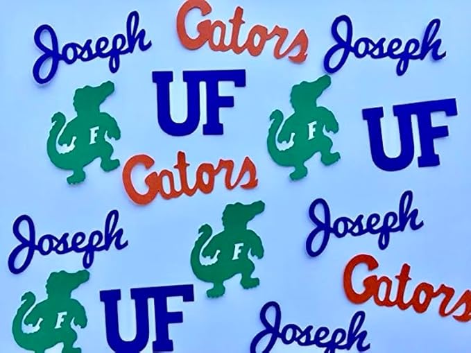 Personalized University of Florida Gators Graduation Custom Confetti