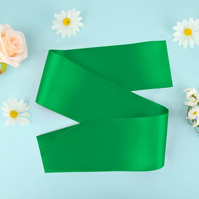 4pcs Green Sash Pageant Sash Graduation Sash Bridal Sash Bridesmaid Sashes Homecoming Court Sash Bride To Be Sash For Bridal Shower Princess Sash Green Blank Sashes Happy Birthday Sash For Women