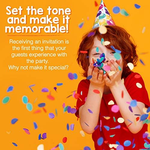 25 Kids Birthday Invitations Boy Construction Theme Party Invites for Boys