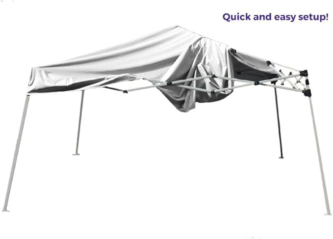 Impact Canopy 040000001 Slant Leg Canopy, 10' x 10', White-No Sidewall