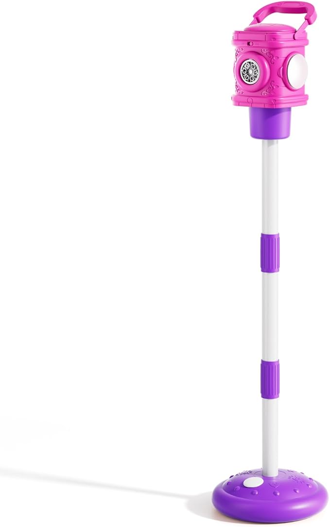 2-in-1 Remote Street Lamp Bubble Machine for Kids 3-6 4-8 Years Old Outdoor & Indoor Bubble Maker Toys with Lights for Boys and Girls 3 4 5 6 7 8+ Birthday Party Gifts