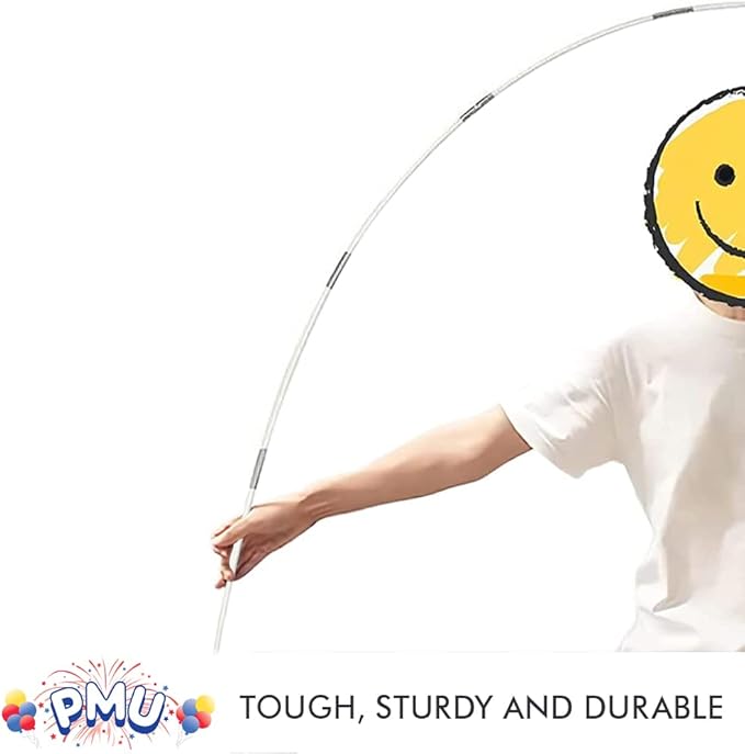 Balloon Arch - Frame for Graduations, Weddings, Anniversaries, and Birthday Party Decorations - Perfect for Kids’ Schools and Colleges- White Pkg/3