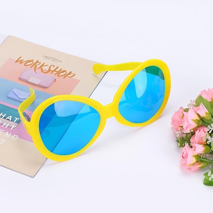 6pcs Giant Big Eyeglasses Large Huge Novelty Funny Sunglasses Eyewear Party Supplies For Adults Festival Holiday Party Favors Photo Booth Props