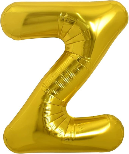 TONIFUL 40 Inch Large Gold Letter Z Balloons, Helium-Filled Foil Mylar Big Balloons for 2026 New Year Eve Graduation Wedding Baby Shower Birthday Party Anniversary Decorations