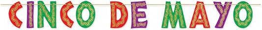 Glittered Cinco De Mayo Streamer Party Accessory (1 count) (1/Pkg)