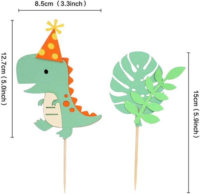 LaVenty Gold Dinosaur First Birthday Decoration Dinosaur One Cake Topper Dinosaur 1st Birthday Cake Topper for Boy Dinosaur Birthday Party Decoration