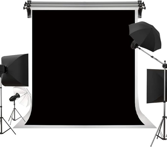 Kate 10ft×12ft Solid Black Backdrop Portrait Background for Photography Studio