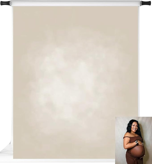 Kate Beige Photography Backdrops Abstract Photo Backdrop Poratrait Background for Photoshoot, 10x8ft