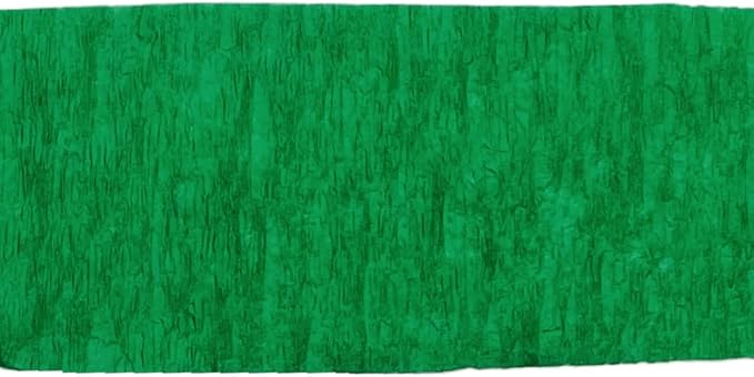 Green and White Crepe Paper Streamers (2 Rolls Each Color) MADE IN USA!
