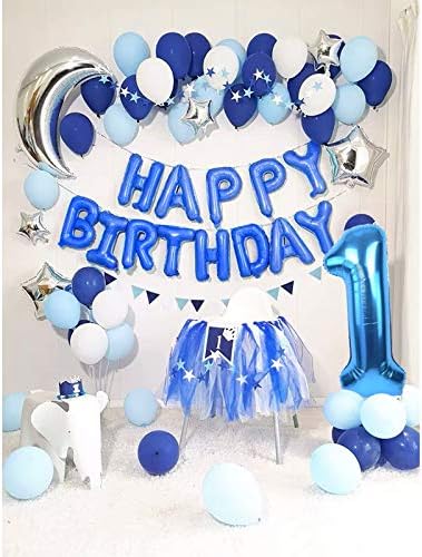 TONIFUL 40 Inch Blue Large Numbers Balloon 0-9 Foil Mylar Big Number 5 Balloon Digital 5 for 2026 Graduation New Year Eve Birthday Party,Wedding, Bridal Shower Engagement Photo Shoot, Anniversary