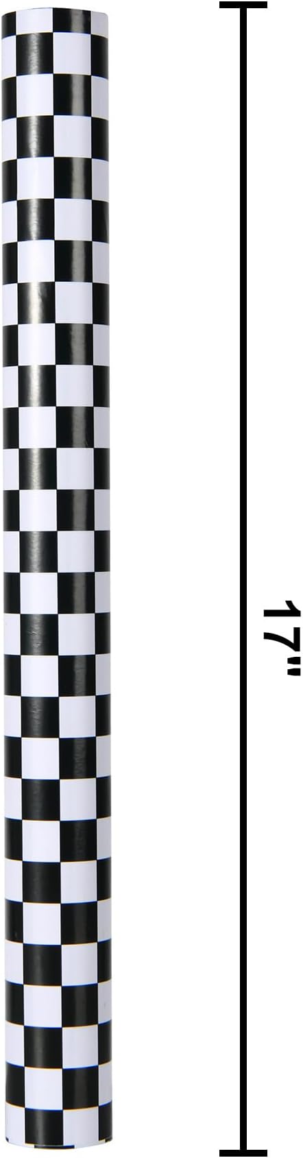 Titiweet Checkered Flag Wrapping Paper Roll- Mini Roll 17 Inches X 33 Feet - Race Car Wrapping Paper for Boys Girls, Cars Wrapping Paper for Birthday Christmas Holiday