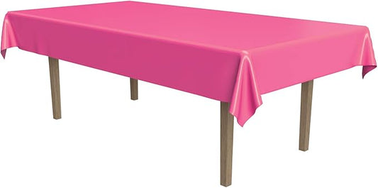 Masterpiece Plastic Rectangular Tablecover (cerise) Party Accessory (1 count) (1/Pkg)
