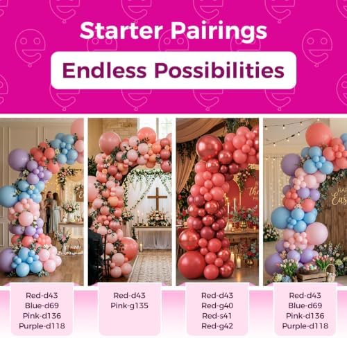 Bezente Coral Latex Party Balloons 150 Pack 5 inch