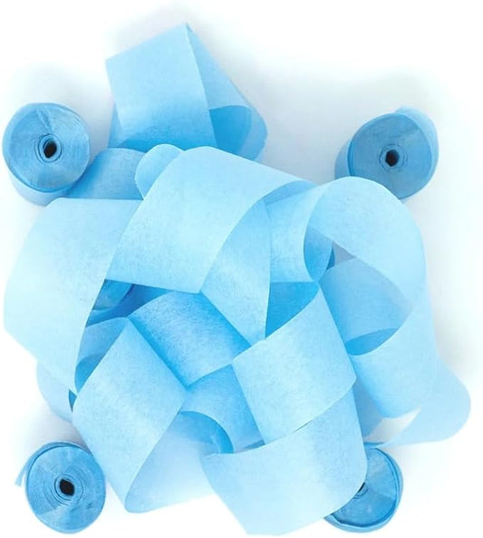 Ultimate Confetti - Baby Blue Tissue Paper Streamers - 20 Rolls (1" x 30')