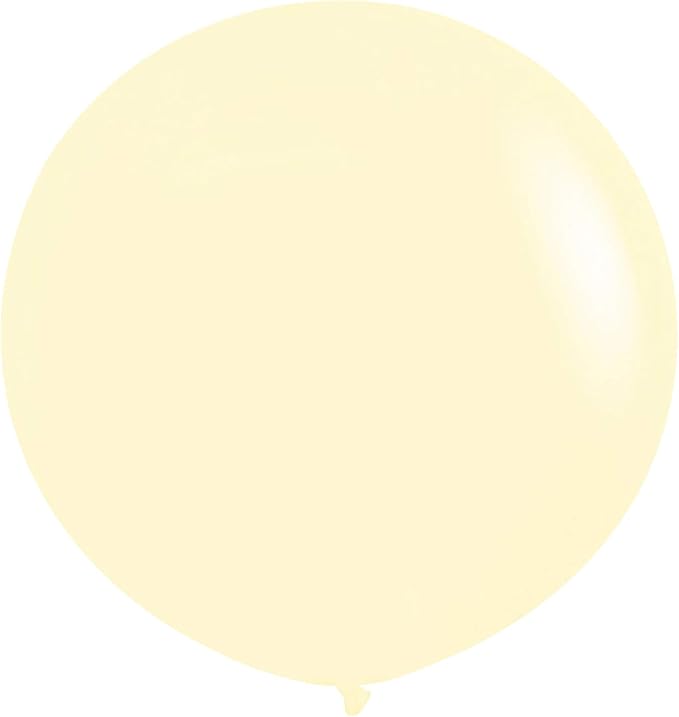 36 Inch Giant Latex Balloons, Neo LOONS Pastel Yellow Rainbow Balloons Large Macaron Balloons for Birthdays Weddings Receptions Festival Party Decoration, Pack of 5 Pcs