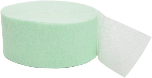 Mint Crepe Crepe Paper Roll Streamer - 81 ft (Pack Of 1) - Perfect For Parties, Decorations & Events