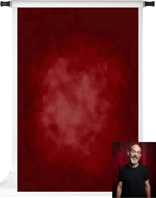 Kate Red Photography Backdrops Abstract Photo Backdrop Poratrait Background for Photoshoot, 6.5x10ft