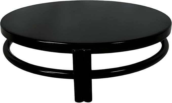 3 Pcs Round Nesting Metal Cake Stands Set 8/10/12 inch Metal Cupcake Display Stands Dessert Trays, Table Decoration Cookie Serving Plates, Suitable for Weddings, Birthdays, Parties, 3 Sizes. (Black)