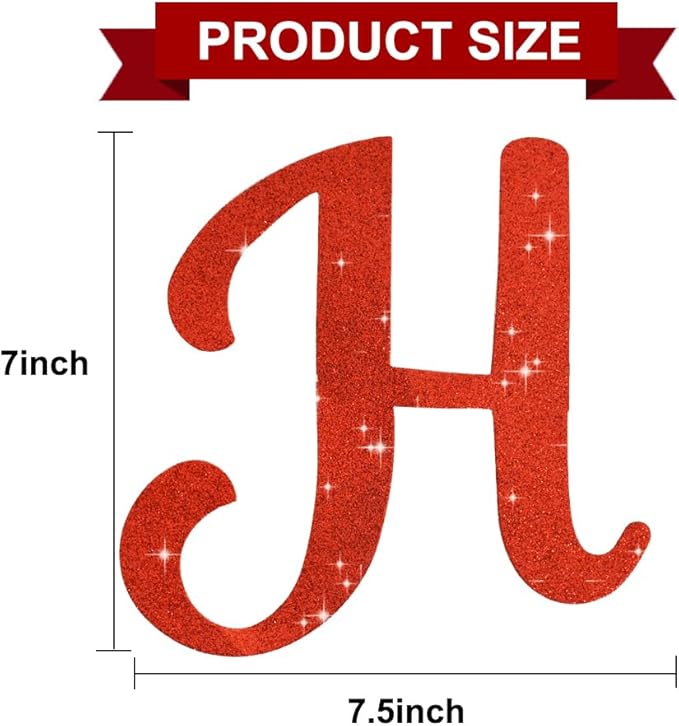 BEISHIDA Red Happy Birthday Banner - NO DIY,10Feet,Pre-Strung-Glitter Backdrop Happy Birthday Sign,Decorations for Women,Bday Party Decorations