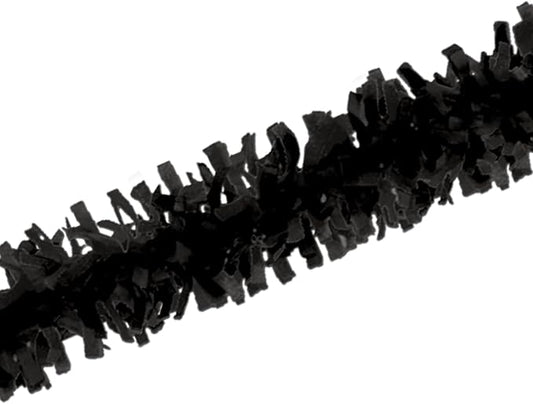 Beistle Black Tissue Festooning Garland-1 Pc