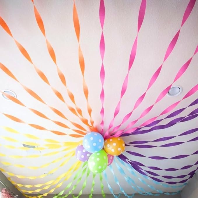 Pretty Purple Crepe Streamer - 81 ft (1 Count) - Vibrant Party Decoration For Birthdays, Weddings & Events