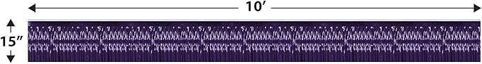 2-Ply FR Metallic Fringe Drape (purple) Party Accessory (1 count)