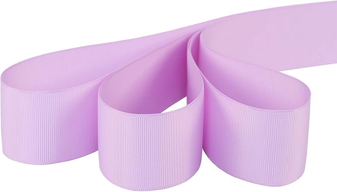 Ribbonitlux 1.5" Wide Solid Grosgrain Ribbon 25 Yards (430-Lavender）, Set for Gift Wrapping, Party Decor, Sewing Applications, Wedding and Craft