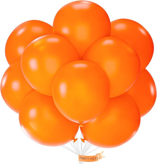 PartyWoo Orange Balloons 20pcs 18 Inch Fall Latex Helium Balloons for Birthday Baby Shower Graduation Fall Tangerine Little Cutie Pumpkin Tropical Sunshine Boho Theme Party Decorations Orange-Y9