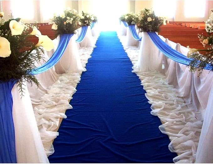 TONIFUL 8 Inch x 22yd Extra Wide Large Royal Blue Satin Ribbon Solid Fabric Ribbons for Door Tree Home Outside Bows Decor Cutting Ceremony Kit Grand Opening Chair Sashes Crafts Wedding Car Decoration