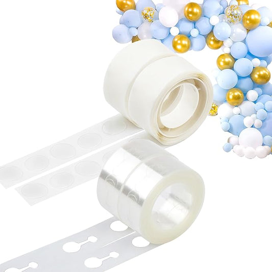 Balloon Arch & Garland Kit - 32.8 Ft Double Hole Tape, 200 Dots Point Glue Stickers, DIY Balloon Decorating Kit for Valentines, Birthday, Wedding, Graduation