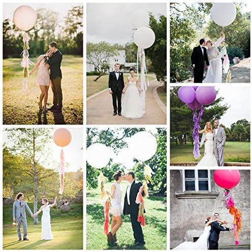 36 Inch Giant Latex Balloons, Pastel Lime Green Round Balloons for Birthdays Weddings Receptions Festival Party Decoration, Pack of 5 Pcs