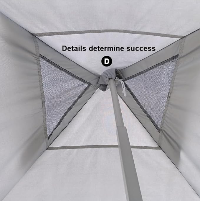 SCOCANOPY Commercial 10x10 Pop Up Canopy Replacement Cover Top with Air Vent,Canopy Cover ONLY, (Beige)