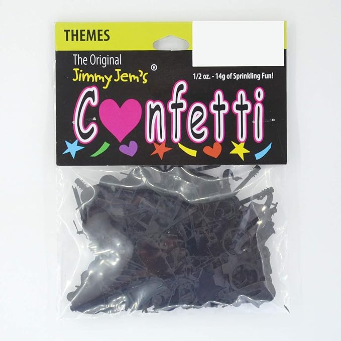 Confetti Music Instruments Black - 2 Half Oz Bags (1 oz) #9427 Q01
