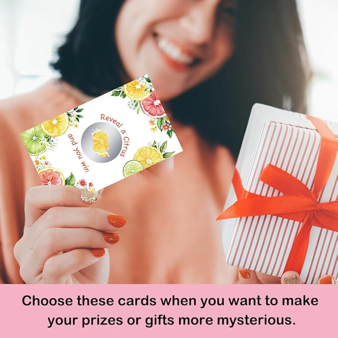 50 Pcs The Lemon Themed Scratch-off Game Cards, Scratch Card for Engagement Party, Wedding, Bachelorette Party, Bridal Lottery Ticket, Citrus Lemon Bridal Shower Decorations