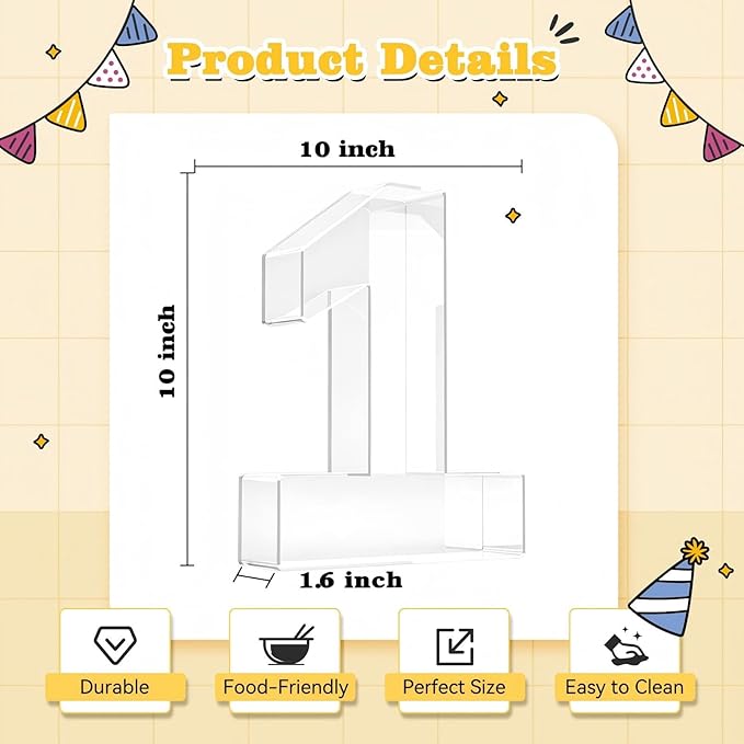 Ledido 10’’ Acrylic Number Charcuterie Board Box, Reusable Fillable Serving Tray for Candy Cake Fruit Snack, Easy-Clean Acrylic Charcuterie Tray for Birthday Anniversary Party Decorations, Number 15