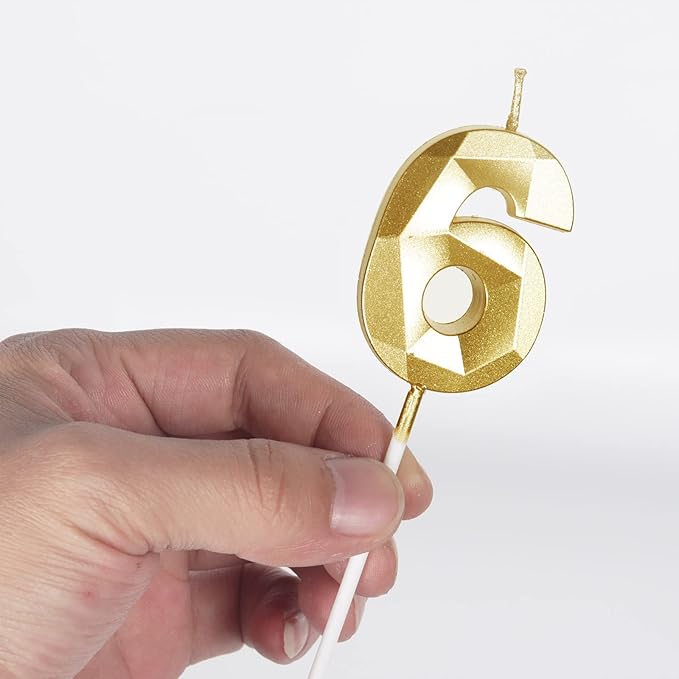 27th Birthday Candles,Number 27 Candles, Gold Happy Birthday Candle for Cake,3D Design Cake Topper Decorations for Women Men Birthday Party Wedding Anniversary Celebration Supplies