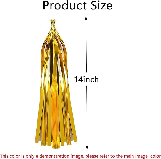 We Moment 20pcs Shiny Tassel Garland Banner Tissue Paper Tassels for Wedding, Baby Shower, Table Decor，Event & Party Supplies, DIY Kits - (Rose Gold,Peach Color,Light Pink,White)
