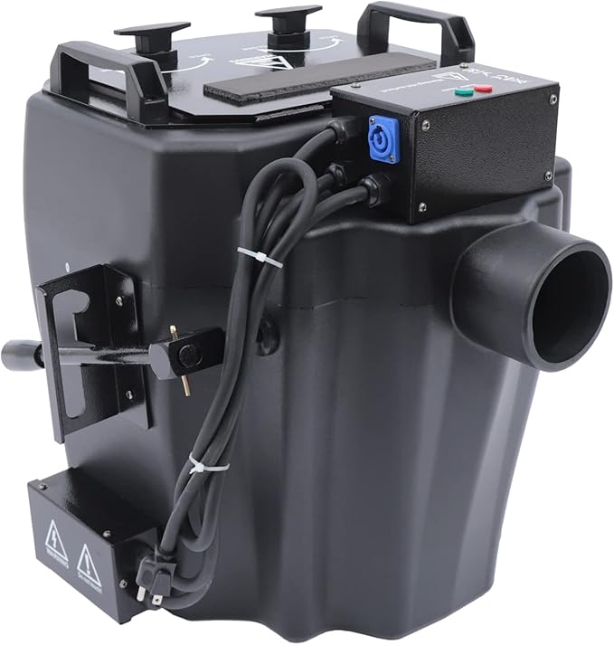 Stage Smoke Fog Machine 6000W CO2 Jet Stage Effect Dry Ice Machine 2150ft² Coverage Halloween Wedding Disco Club Christmas Party DJ Stage Fogger