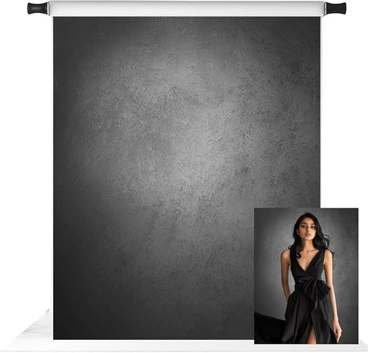 Kate 5x7ft Grey Backdrops for Headshot Portrait Gray Background Old Master Texture Backdrop Photo Fabric Studio Props