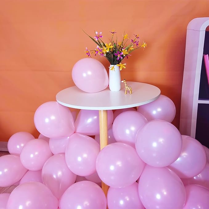Pink Balloons 110Pcs, 5 Inch Small Pink Latex Party Balloons, Mini Thick Pink Balloons for Birthday Wedding Baby Shower Decorations.