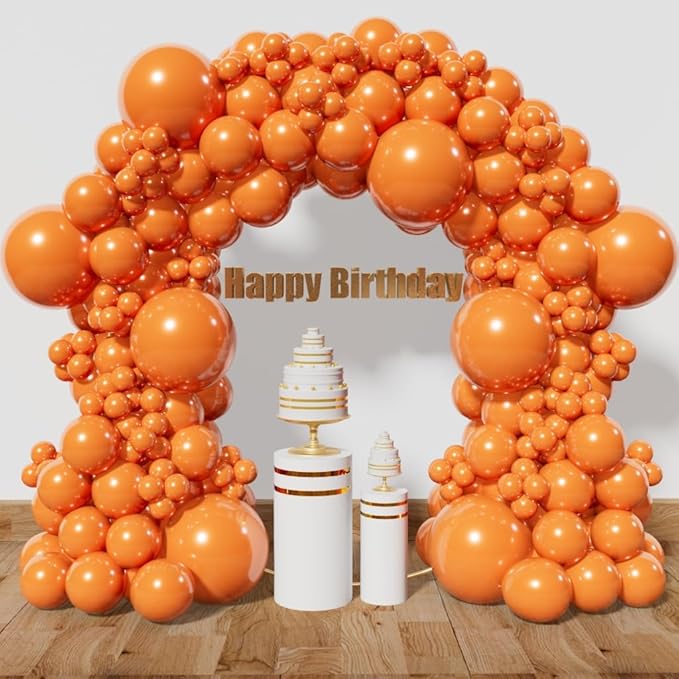 Orange Balloon Arch Kit 111Pcs 18 12 5 Inch Latex Party Balloons Garland for Birthday Baby Shower Wedding Engagement Anniversary Christmas Party Decorations