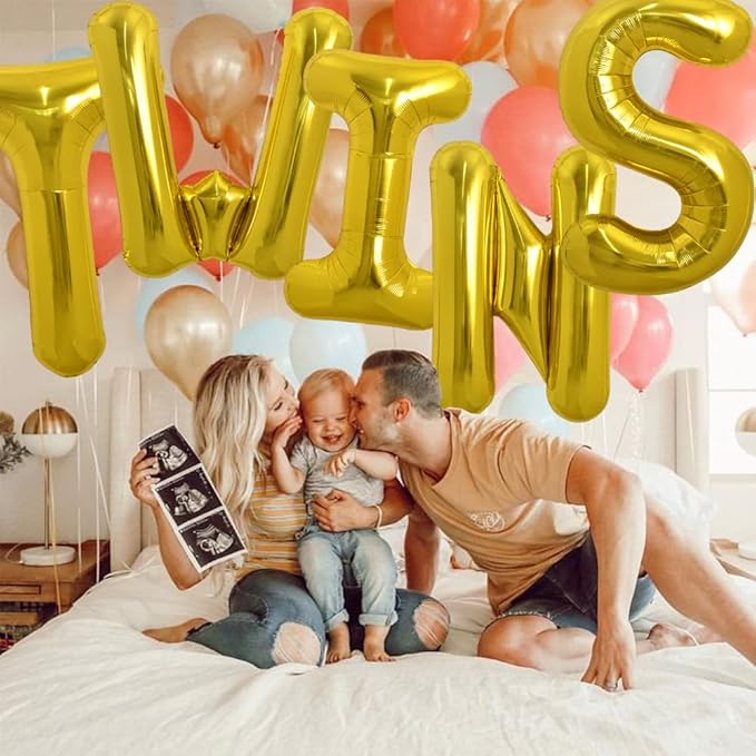 TONIFUL 40 Inch Large Gold Letter S Balloons, Helium-Filled Mylar Big Balloons for 2026 New Year Eve Graduation Wedding Baby Shower Birthday Party & Anniversary Celebrations