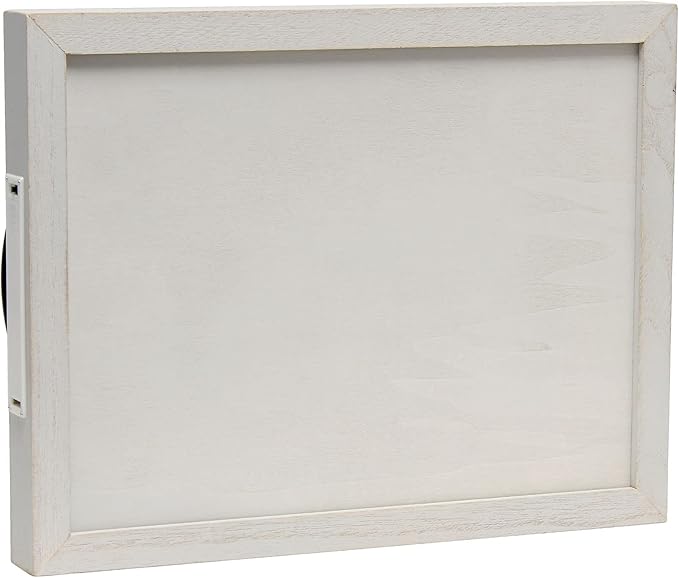 Elegant Designs HG2032-GHH Salento Farmhouse Rectangular Decorative LED Light Up Wooden Serving Tray w Metal Handles & Home Sweet Home in Black for Décor, Centerpiece, Breakfast, Bar, Gray Wash