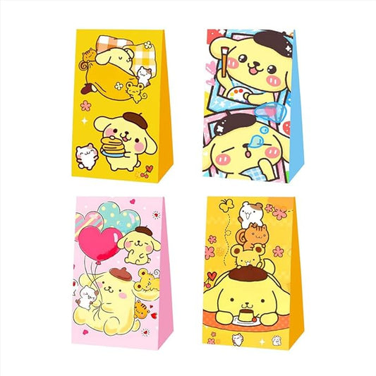 BNFUO 12pcs Cartoon Dog Party Favor Gift Bags Goodie Bags, Cartoon DogParty Supplies for Kids Birthday Decorations