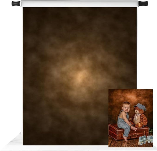 Kate 5x7ft Brown Abstract Backdrop for Photography Headshot Portrait Background Old Master Photo Stuido Props