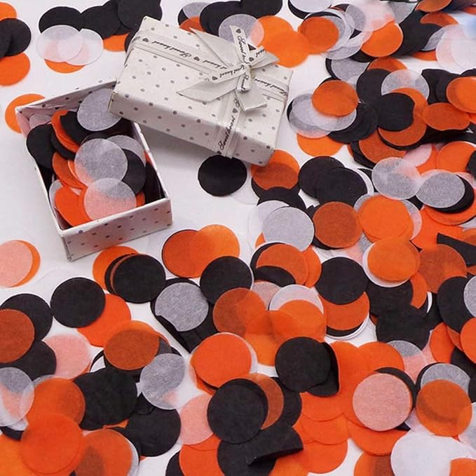 Orange Confetti 1 inch Paper Confetti Circle Filled Balloons or Table Party Decoration 5000 pcs