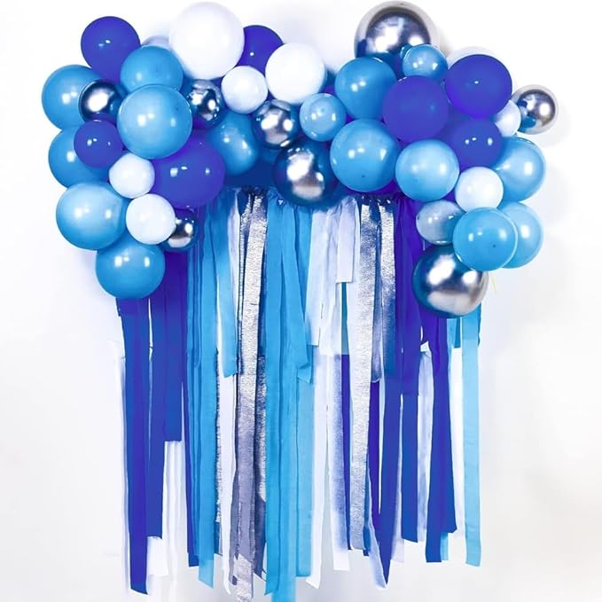 Vibrant Jumbo Bright Royal Blue Crepe Roll - 500 Feet (1 Piece) - Premium Quality, Perfect for Events & Parties