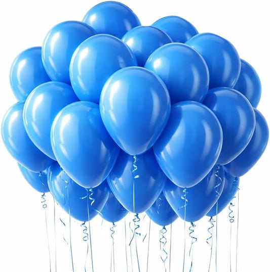 Light Blue Balloons Latex Balloons 100 Pack, 12 Inch Round Helium Pastel Blue Party Balloons for Bridal Shower Wedding Birthday Baby Shower Anniversary Party Decorations