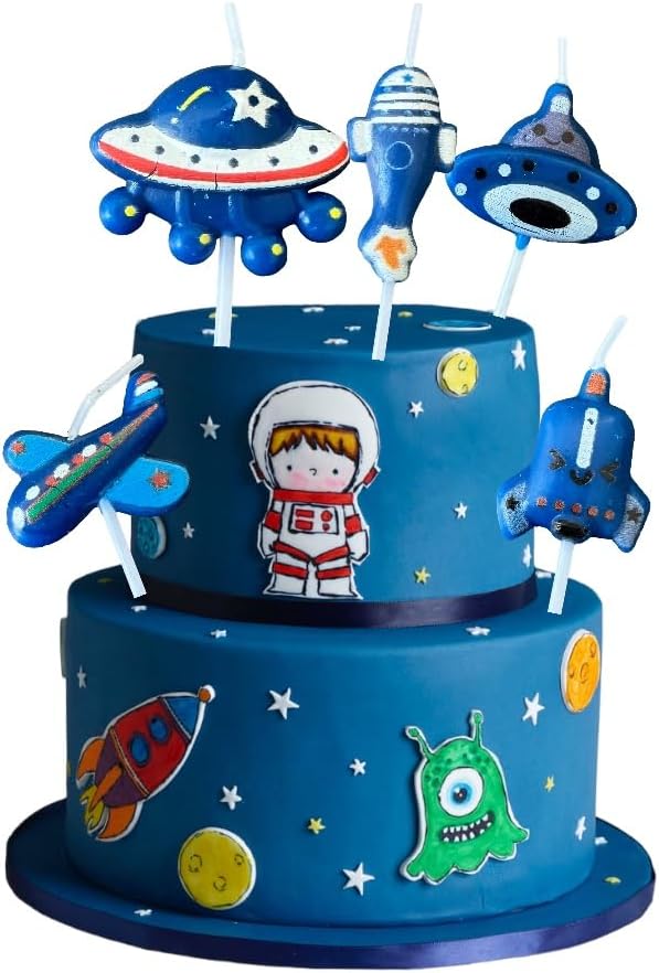 Birthday Cake Candles (Space)